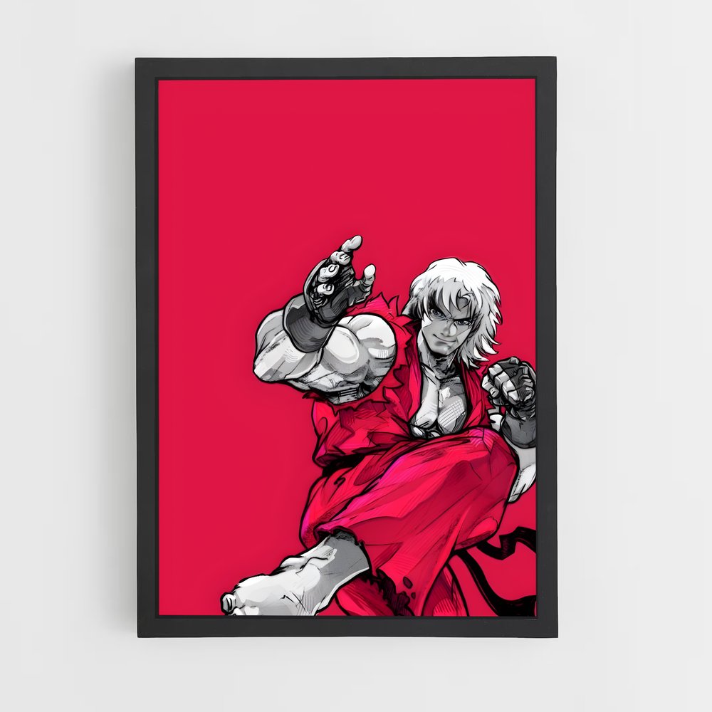 Poster Ken : L'Art du Combat – affiche Street Fighter (vue 2)